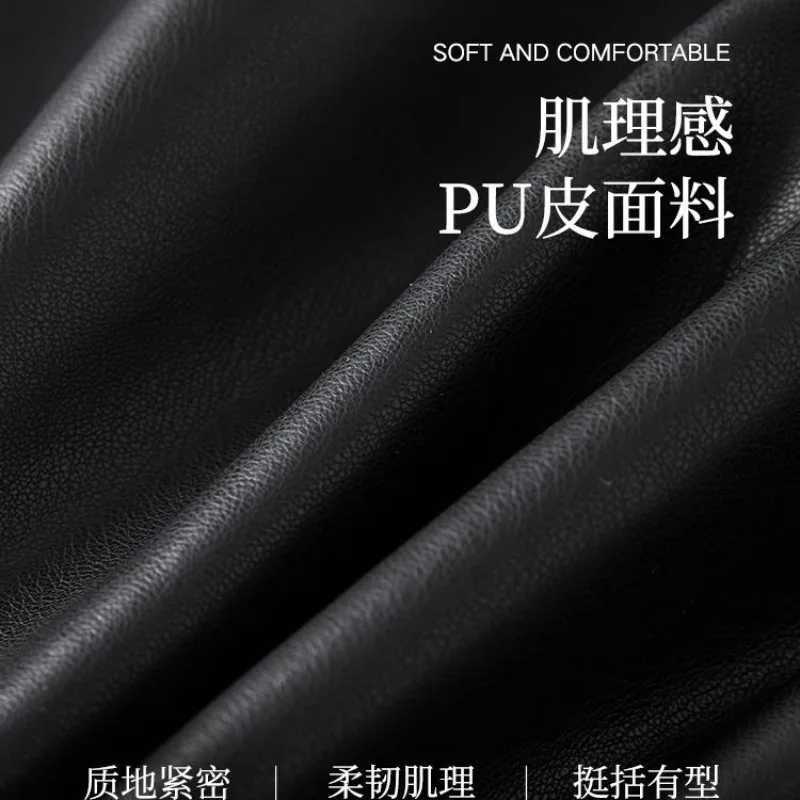 Textured PU Leather Jacket Short Cropped Motorcycle Style 2025 Spring Fall Sweet Cool Y2K Fashion Casual Streetwear CoatT251017