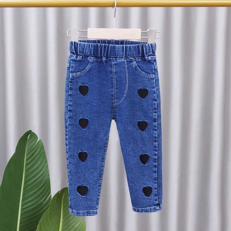 2024 New Boys Girls Jeans Cartoon Printing Trousers Childrens Spring Autumn Casual Loose AllMatch Jeans TrousersT251017