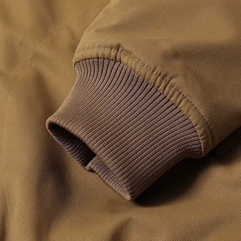 Mens New Autumn Winter Cotton Jacket Versatile Casual Stylish Windproof Warm Stand Collar Outerwear J251017