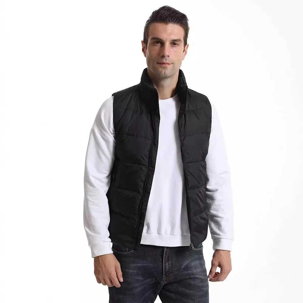 15 Areas Heated Vest Men Women Down Heated Jacket Intelligent USB Electric Heating Thermal Heated Vest Winter Casual Warm Coat H251017