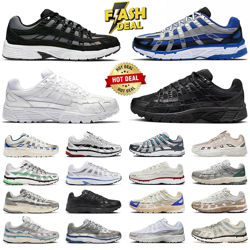 Designer Shoes P6000 trainer P 6000 Mens Womens Sneakers Metallic Sier Triple Black White Anthracite Outdoor Sports Trainers Casual Running shoes 36-45