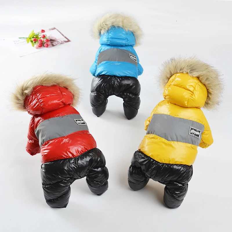 Pet Dog Jumpsuit for Small Medium Dogs Winter Warm Puppy Hoodies Coat Waterproof Windproof Chihuahua Yorkie Overalls CostumeW251017