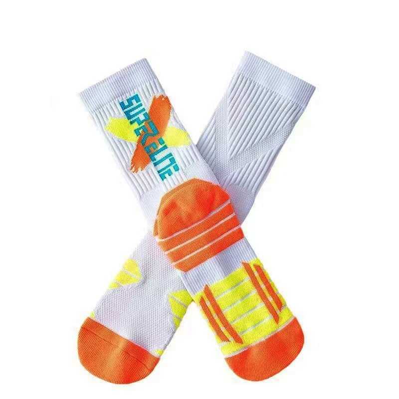 Mens High Tube Professional Practical Basketball Socks Contrast towel bottom thickened shock absorption Women football Socks C251017
