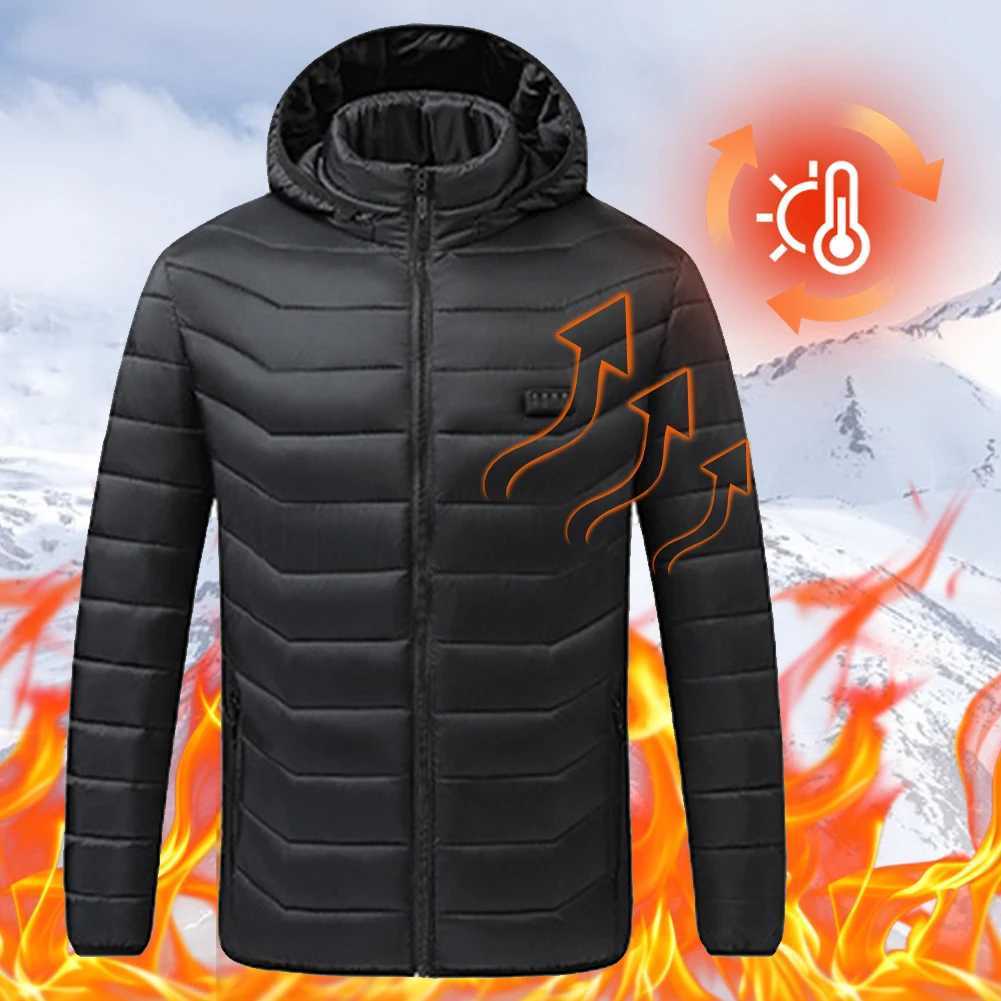 21 Areas Heated Jacket Men USB Electric Heating Jacket Winter Motorcycle Jacket Cycling Ski Thermal Clothing for Outdoor L4XL H251017