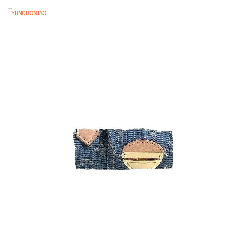 Women's denim bag new fashion new luxury handbag autumn and winter designer bag fashionable women's crossbody bag fashionable cylindrical ba