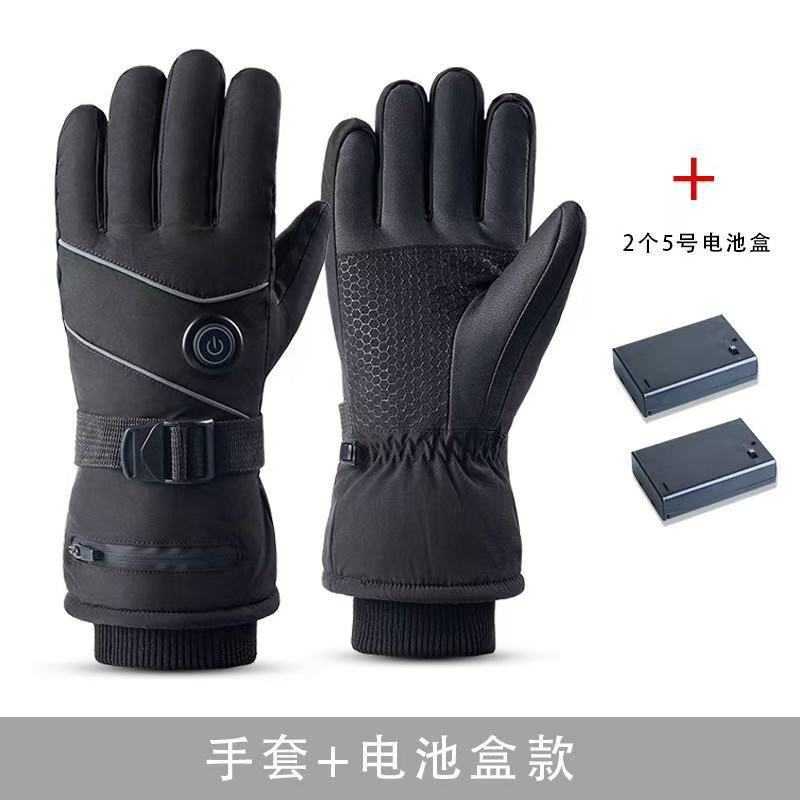 Electric Heated Gloves Touch Screen Winter Mens Skiing Riding Motorcycle Coldproof Warm Heating Charging Gloves H251017