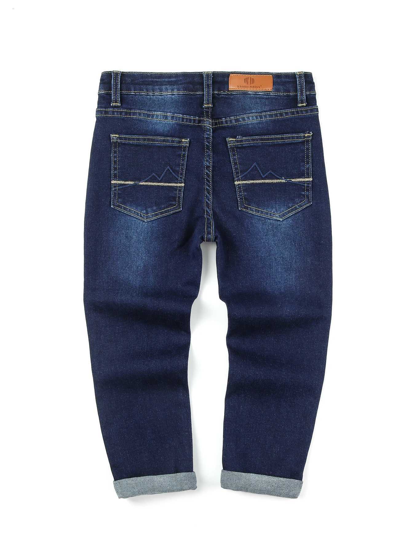 Boys Slim Jeans Classic Comfortable Children Denim Long Pants Fashion Casual TrouserT251017