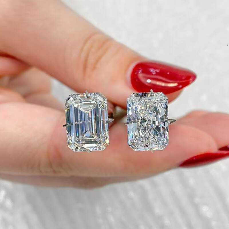 CVD Bespoke Factory Wholesale Laboratory Synthetic Artificial HPHT Cultured Diamond Ring Yellow Pink Blue Diamond Jewellery