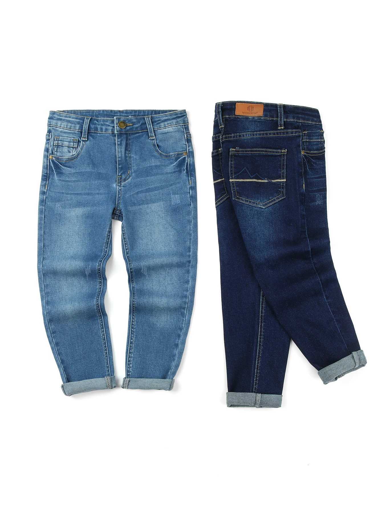 Boys Slim Jeans Classic Comfortable Children Denim Long Pants Fashion Casual TrouserT251017