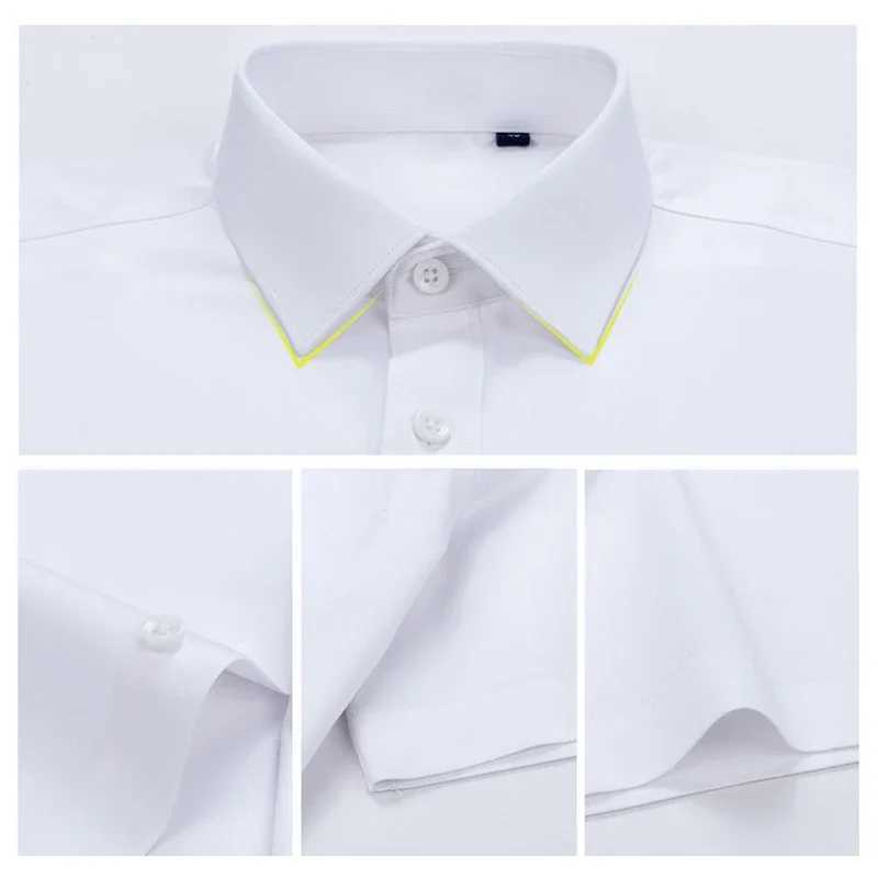 Premium Mens UltraStretch Shirt HighQuality Silky Business Formal LongSleeve Shirt for Social and Casual Wear J251017