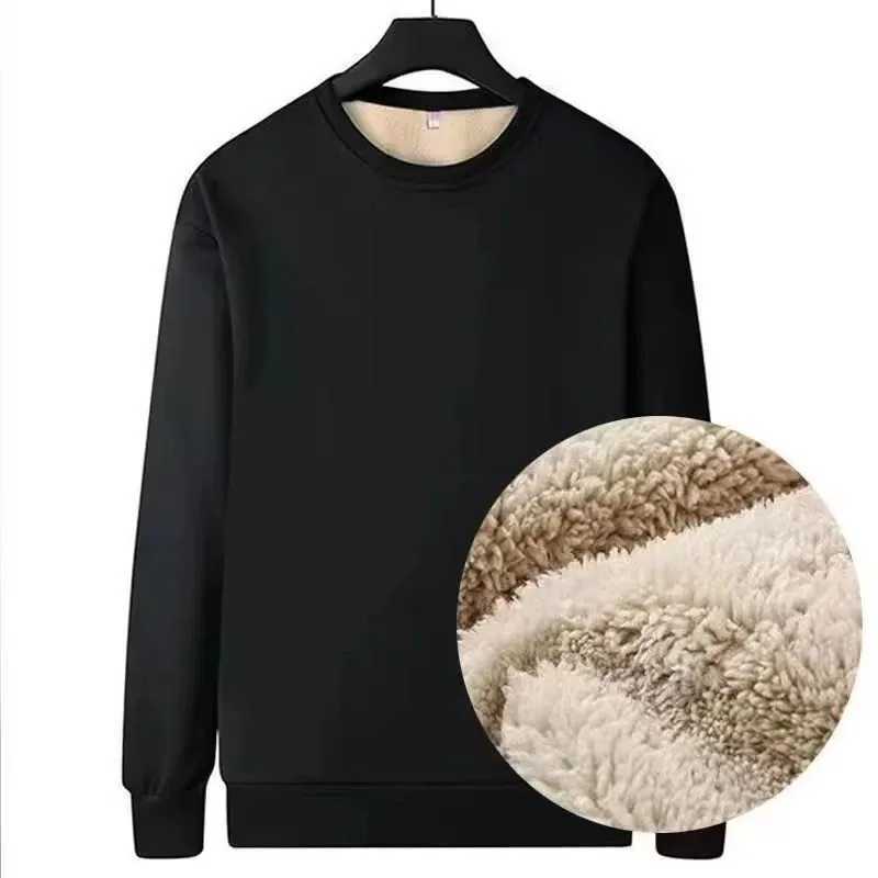 1pcs Men Thickening Velvet Warm Casual Top Mens Winter Longsleeved Thermal Underwear Male Round Neck Fashion Tshirt M5XL H251017 J3QJ