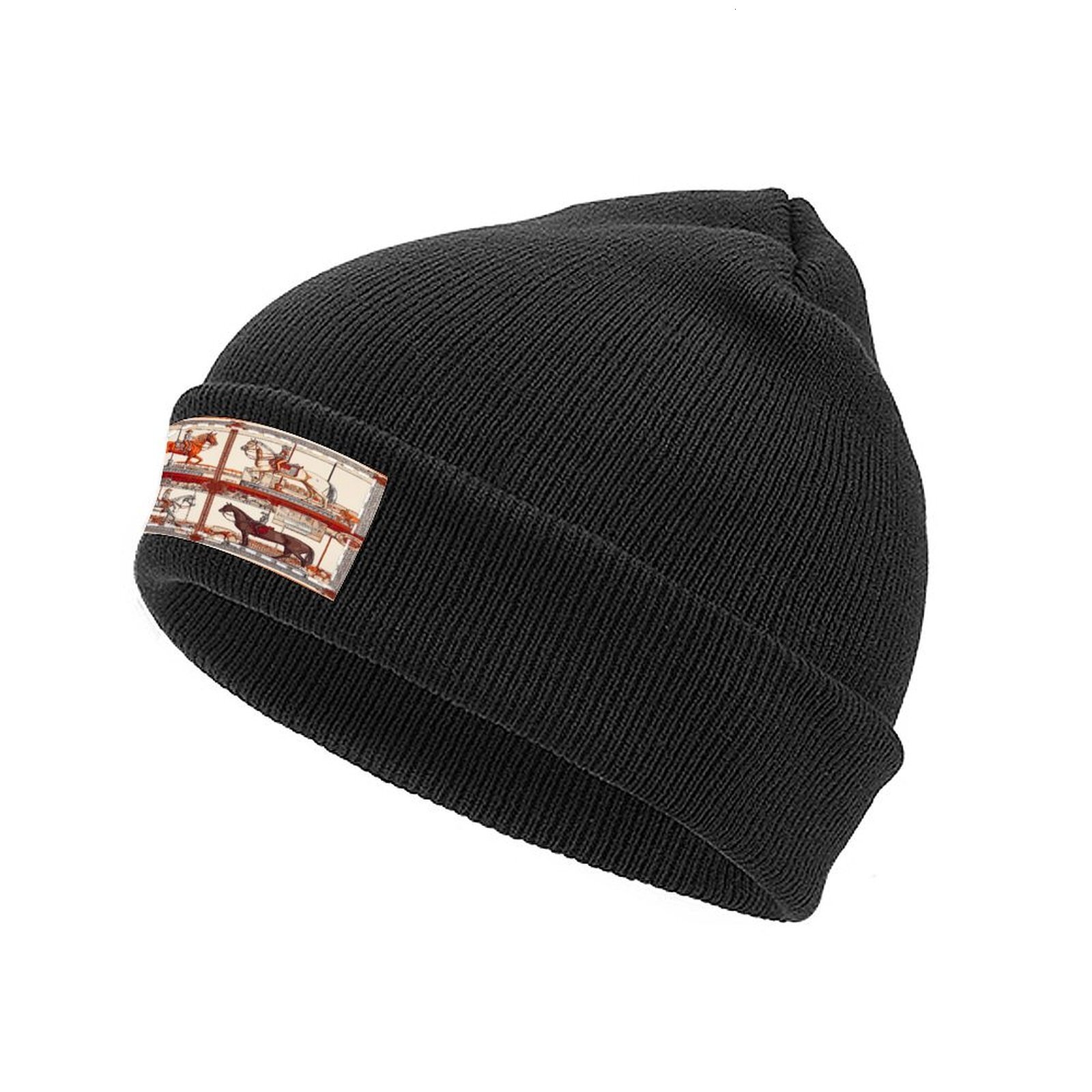 H Designer beanie hat beanie bonnet winter hat beanie luxury Horse striped pattern mens womens beanie winter skull cap bobble hat polo beanie H42