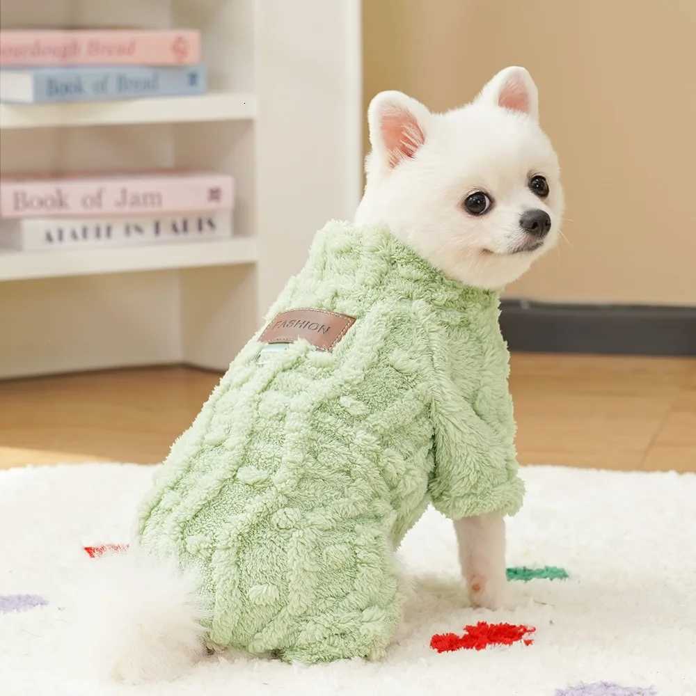 Winter Dog Sweater Warm Plush Dog Clothes for Small Medium Dogs Cats Soft Puppy Coat Jacket Chihuahua Teddy Costums Dog SuppliesW251017