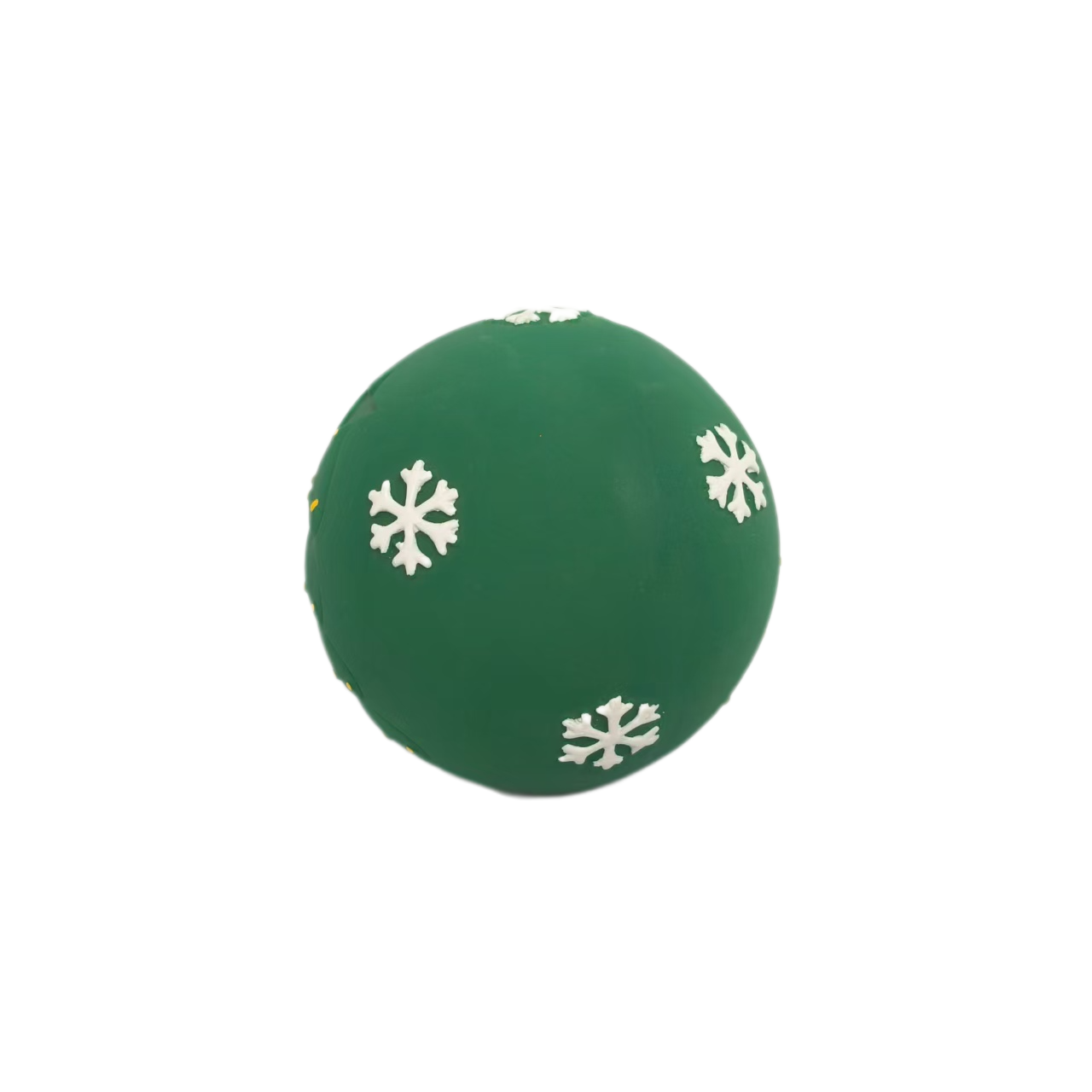 Latex Christmas Balls Dog Toy Soft Natural Rubber Squeaky Chewy Sound Interactive Bouncy Balls Canine Pet Toys with Bright Colors for Small Dogs 4pcs/