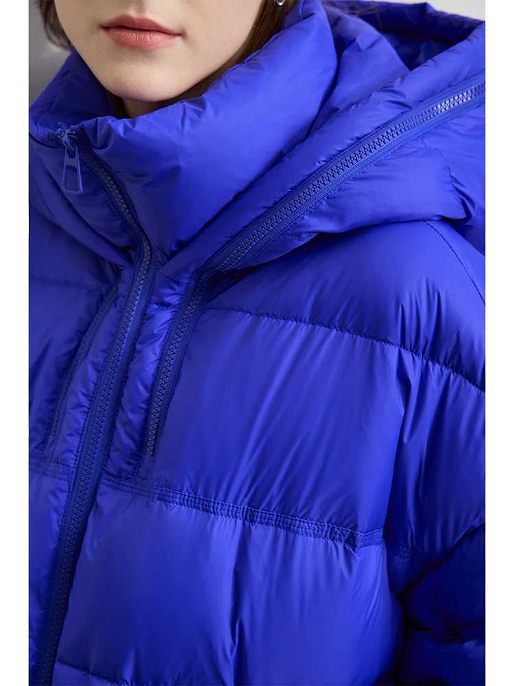 AMII Minimalist Women Winter Down Jacket 2024 New Warm Thick Hooded Parkas Coats Loose Female Commuter Puffer Overcoat 12444031 W251016