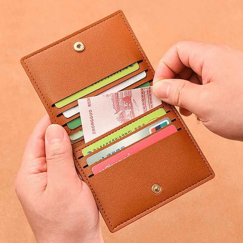 Classic Designer PU Leather Small Wallet for Men Short Simple Womens Purse Fashion Ultra Thin Credit Card Bag Coin PurseW251017