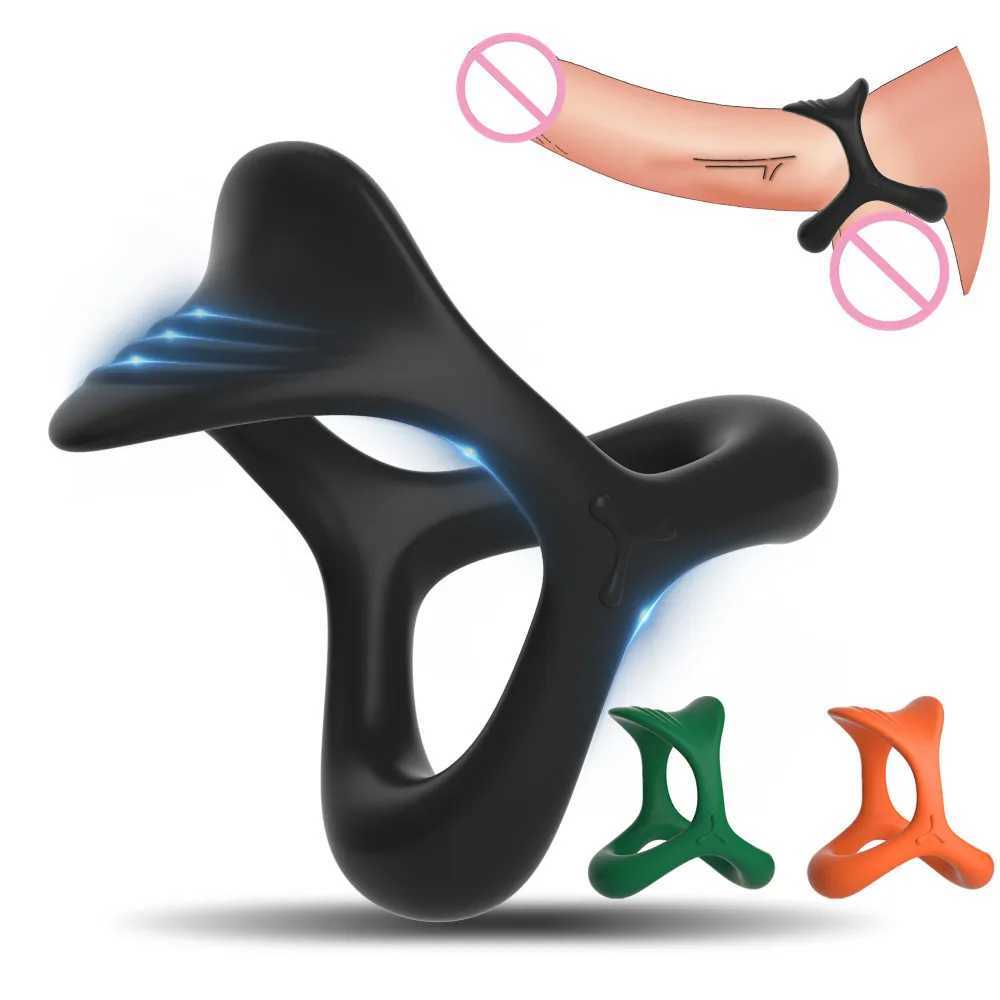 Penis Erection Rings Ejaculation Delay Silicone Dick Ring for Men Erotic Games Intimate Toys Sexy Accessories Bondage Cockring