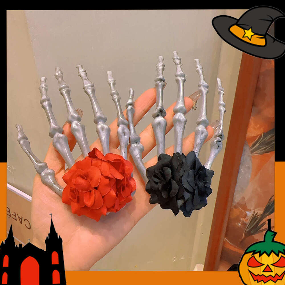 Dark Halloween Headwear Women's Costume Horror Decoration Cute Funny Fun Skull Hair Clip Accessories