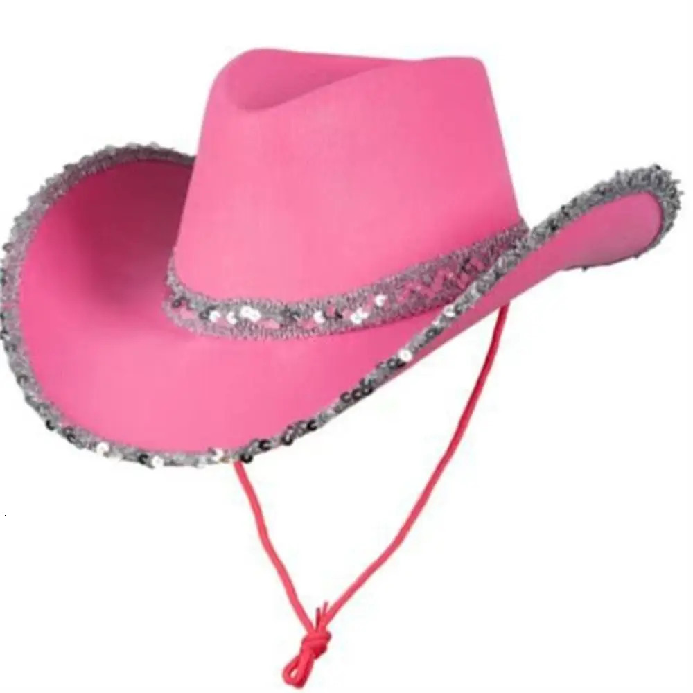 Women Funny Cowboy Accessory Performance Costume Party Cowboy Hat Sequin Cowgirl Hats Cowgirl Hat Bachelorette Party Hat 251015