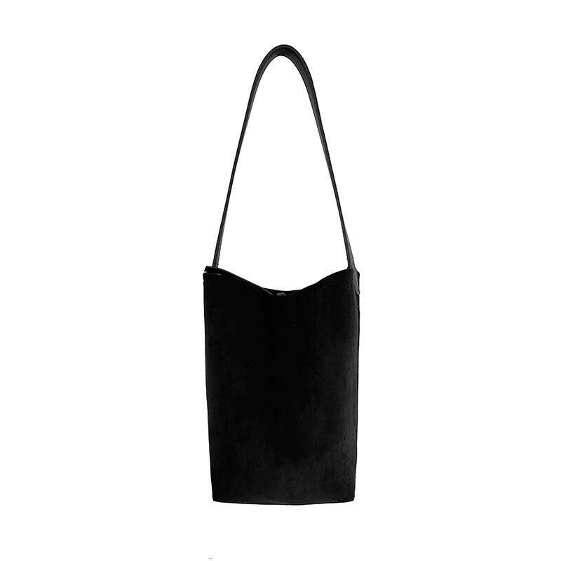 High-End Niche Suede Women's Commuter Large Capacity Shoulder Autumn New Bucket Bag B5