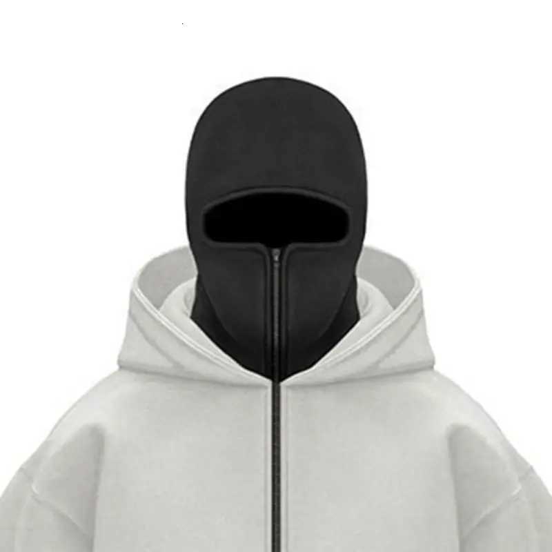 Adult Zipper Hooded Sweatshirt Soft Fleece Jacket With Hoodie Mask Men Women Windbreaker Casual Outwear Loose Sports Coat Tops Z251017