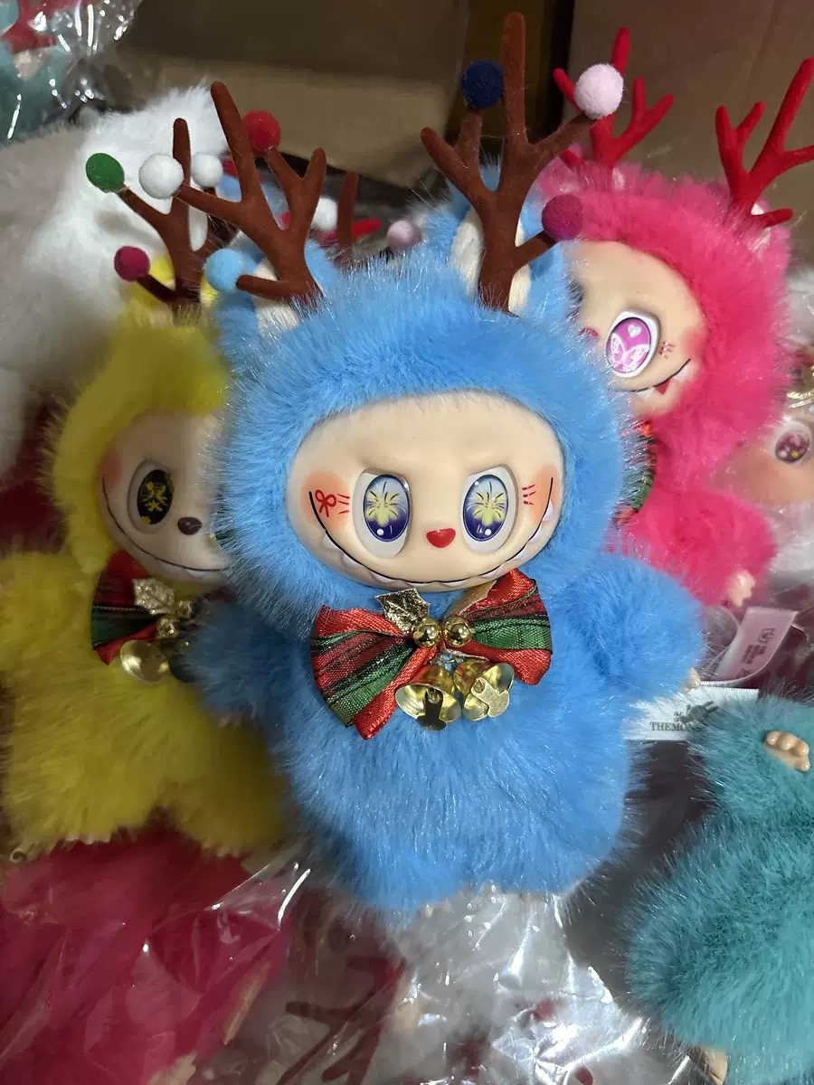 labubu doll V1 V2 V3 Monsters labubu Into Energy Series Blind Box Christmas present clothes Doll Keychain Decor Gift halloween