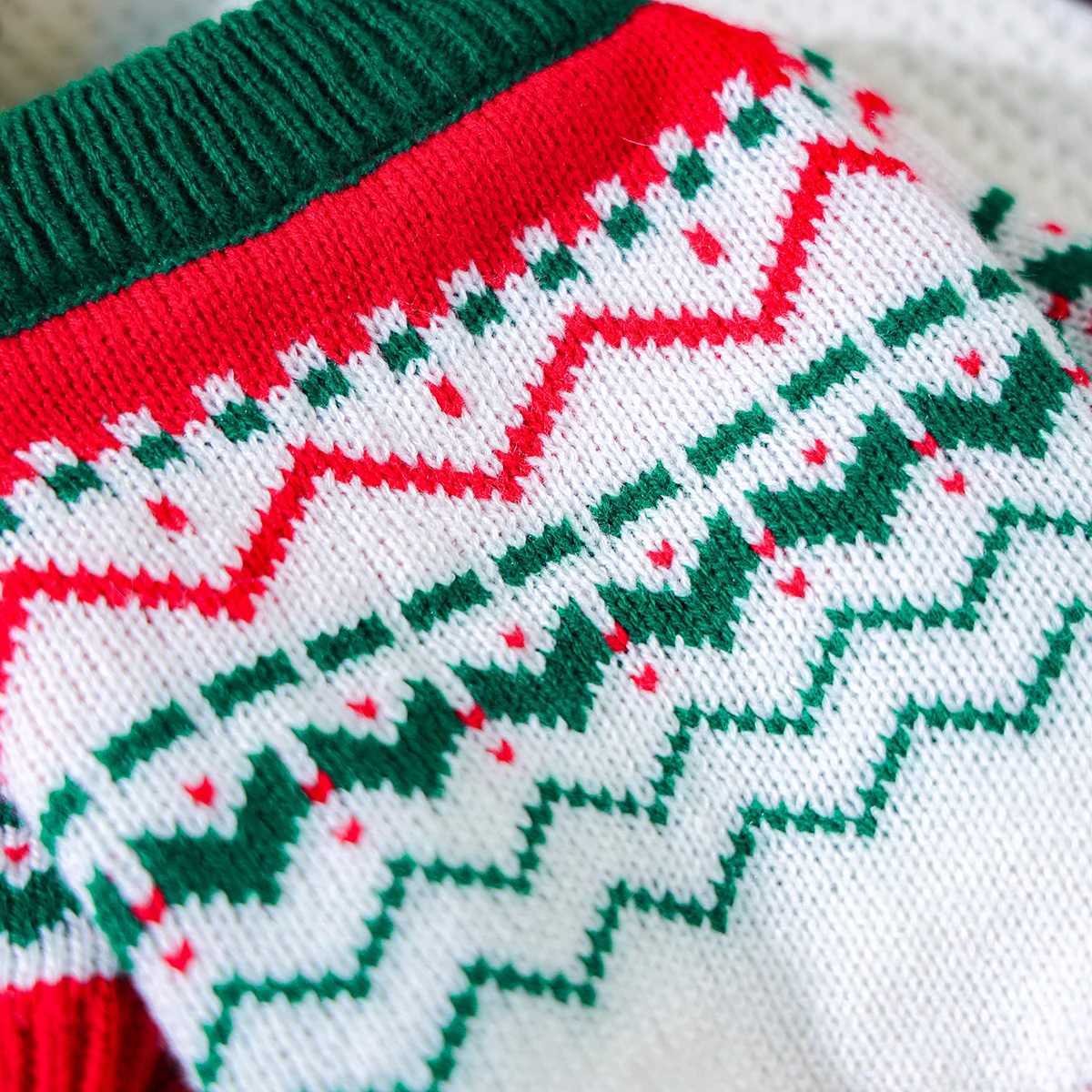 Christmas Fireworks Sweater Pet Dog Cat Clothes Autumn and Winter Warm Knitted Sweater Pullover Elastic Christmas WindW251017