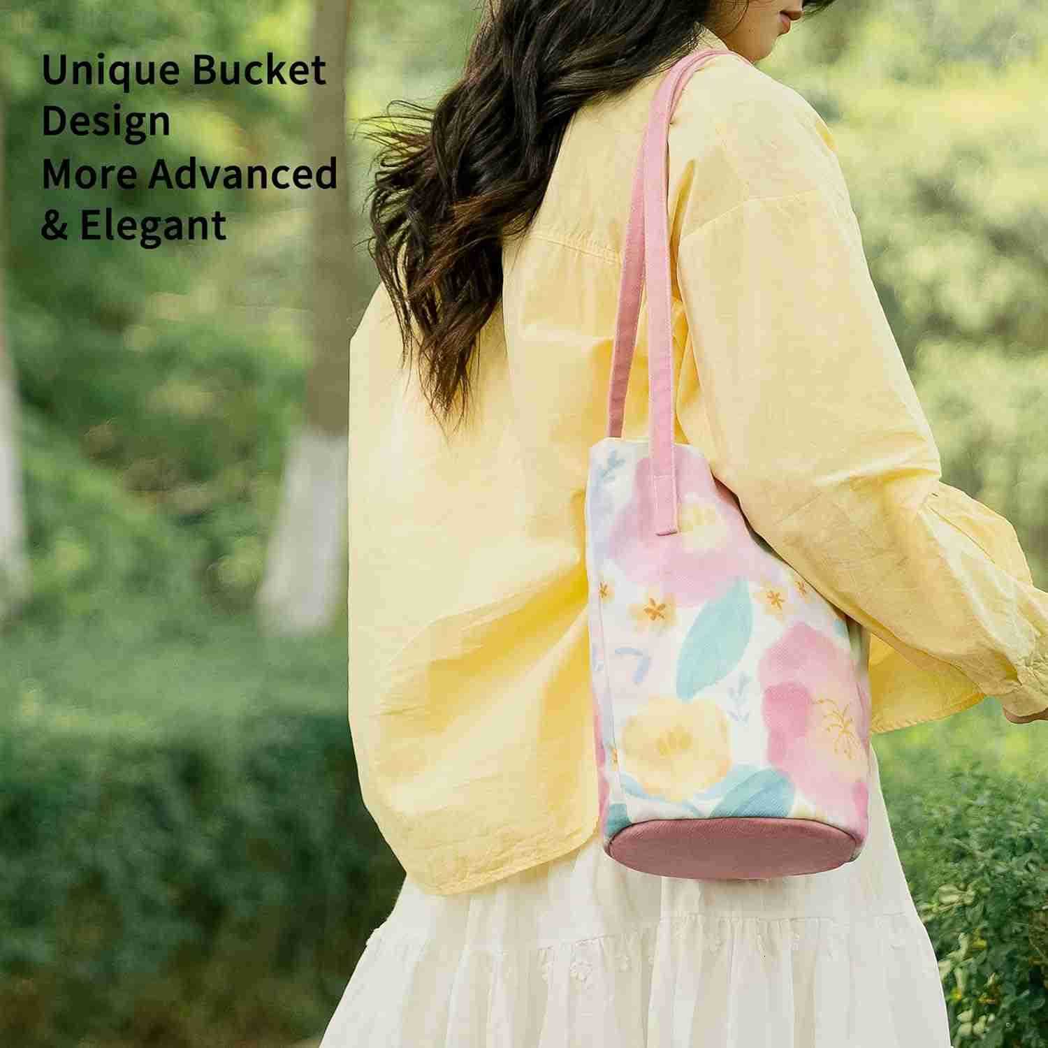 Hobo Crossbody Shoulder Tote Bag Canvas Tote Handbags Bucket Bag Purses for Women Trendy Shoulder Bag Canvas Handbag Z251017