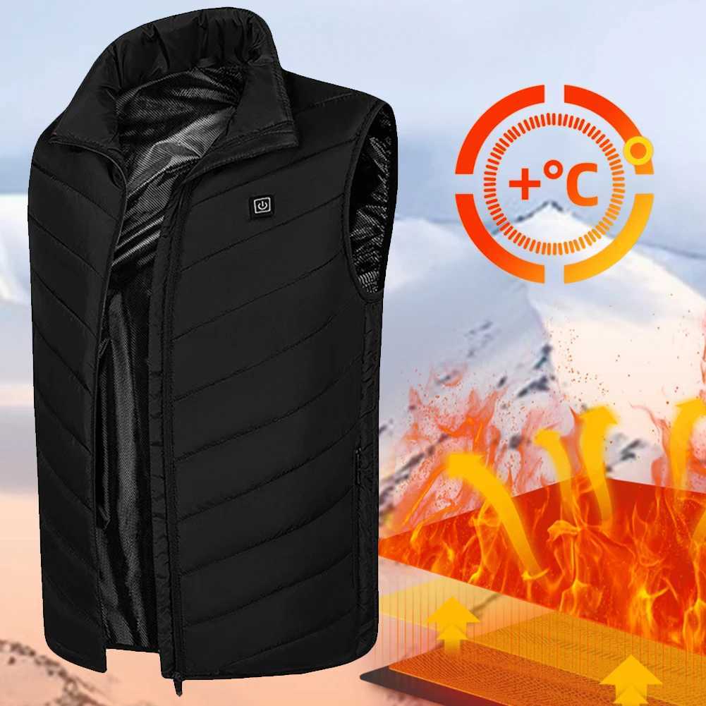 9 Heating Zones USB Heated Vest Winter Electric Heated Jackets Sportswear Heated Coat for Men and Women Outdoor Skiing Hiking H251017