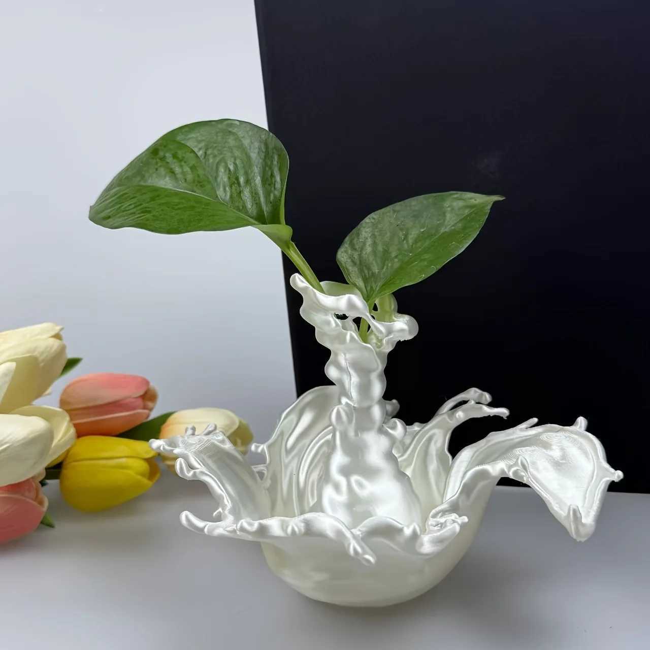 3D Printing Water Splash Vase Water Splash Pen Holder Creative Furniture Vase Decoration Girl Gift C251017