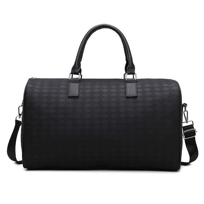 New trendy short distance travel bag, large capacity single shoulder hand-held ready to go bag, portable dry wet separation sports and fitness bag