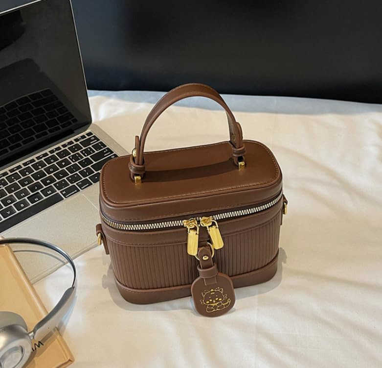 Bucket Bag Handheld Stylish Designer Crossbody Bag for Women Black Purses Unique Fashionable Tote Purse Z251017