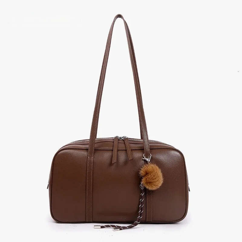 Women Cowhide Genuine Leather Shoulder Bags Ladies Fashion Designer Handbags Female Retro Commute Boston Handbag Lady New