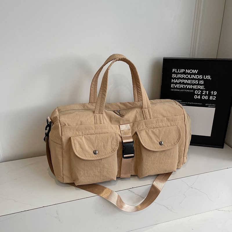 Large Capacity Handheld Travel Bag Simple Unisex Fitness Yoga Bag Dry Wet Separation Travel Luggage Bag 250415