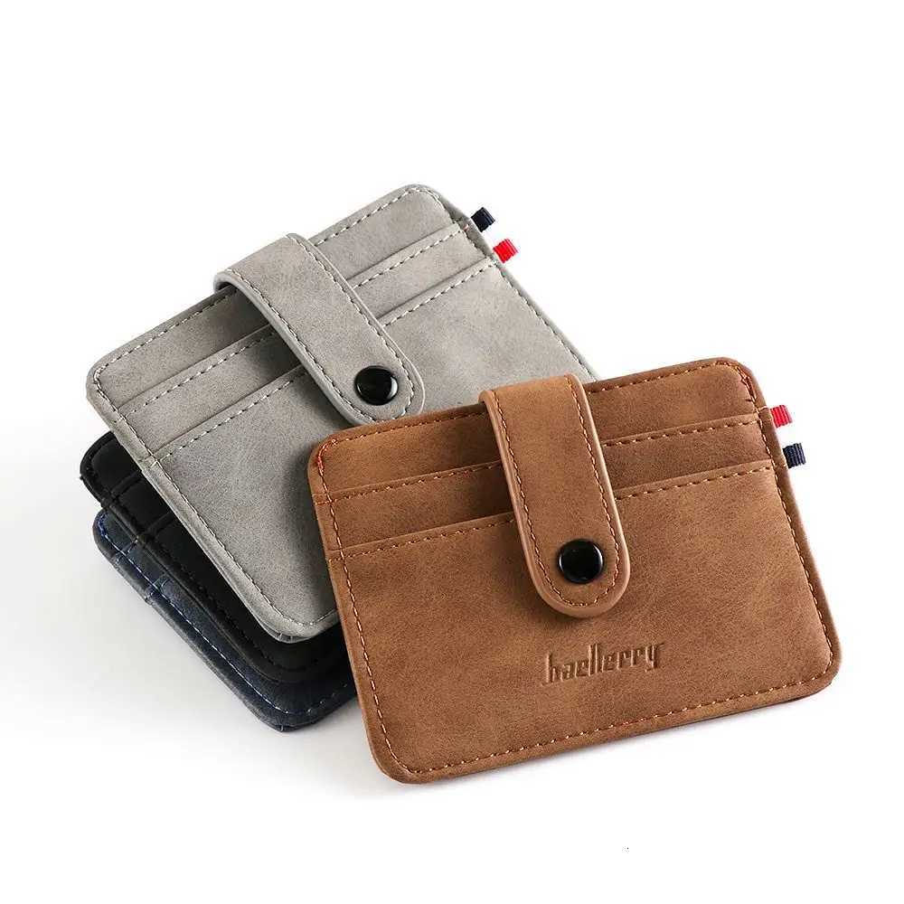 Mens PU Leather ID Credit Card Holder Wallet Coin Purse Fashion Women Business Slim Money Pocket Case Multicard Card HolderW251017