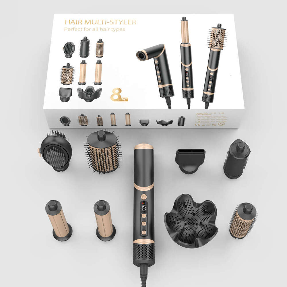 High-Speed All-In-One Set Foldable Multi-Function Head Replacement Comb Negative Ion Hair Dryer