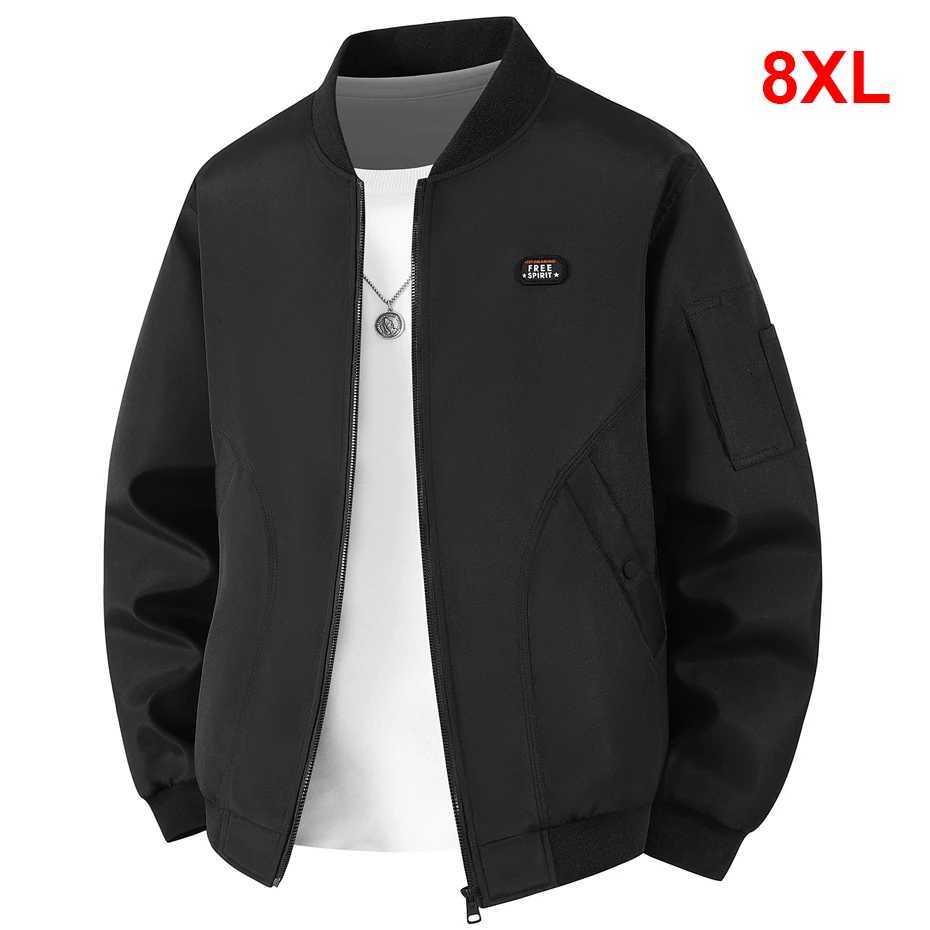 Autumn Winter Thick Bomber Jacket Men Plus Size 8XL Varsity Jackets Fashion Casual Baseball Coat Male Big Size 8XL J251017