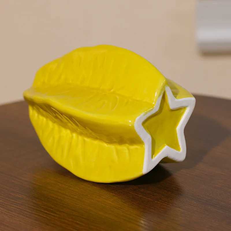 Ceramic Vase Star Fruit Creative Cream Wind Nordic Style Modern Simple Flower Arrangement Hydroponic Floral Jewelry Ornament C251017
