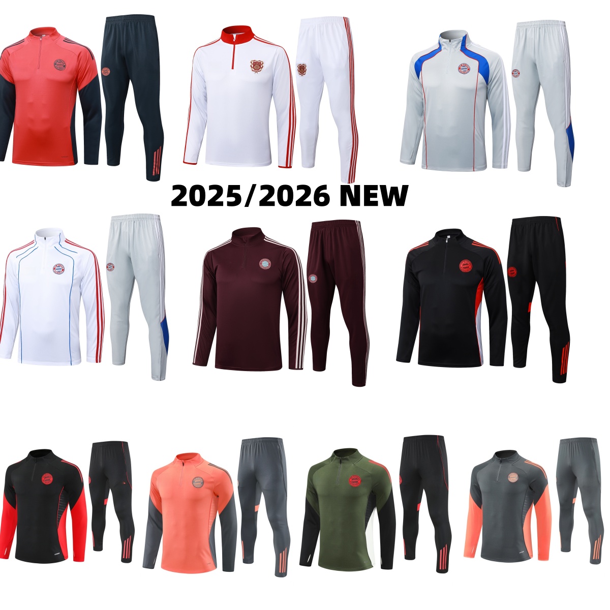 2025 2026 bayern lona tracksuit training 25 26long sleeve suit kit uniform chandal adult sweatshirt Sweater long sleeved men kids sets FC