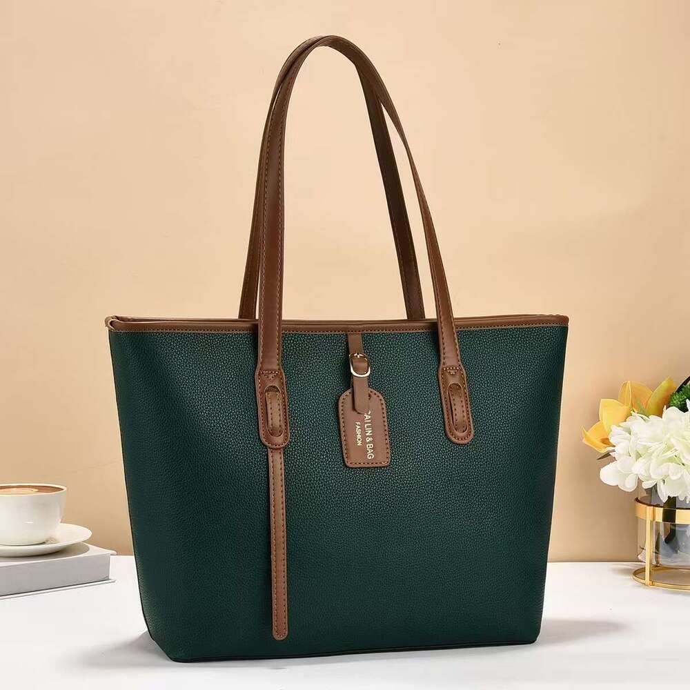 New Minimalist Style Large Capacity Women's Tote Bag Solid Color Versatile Handbag Bags