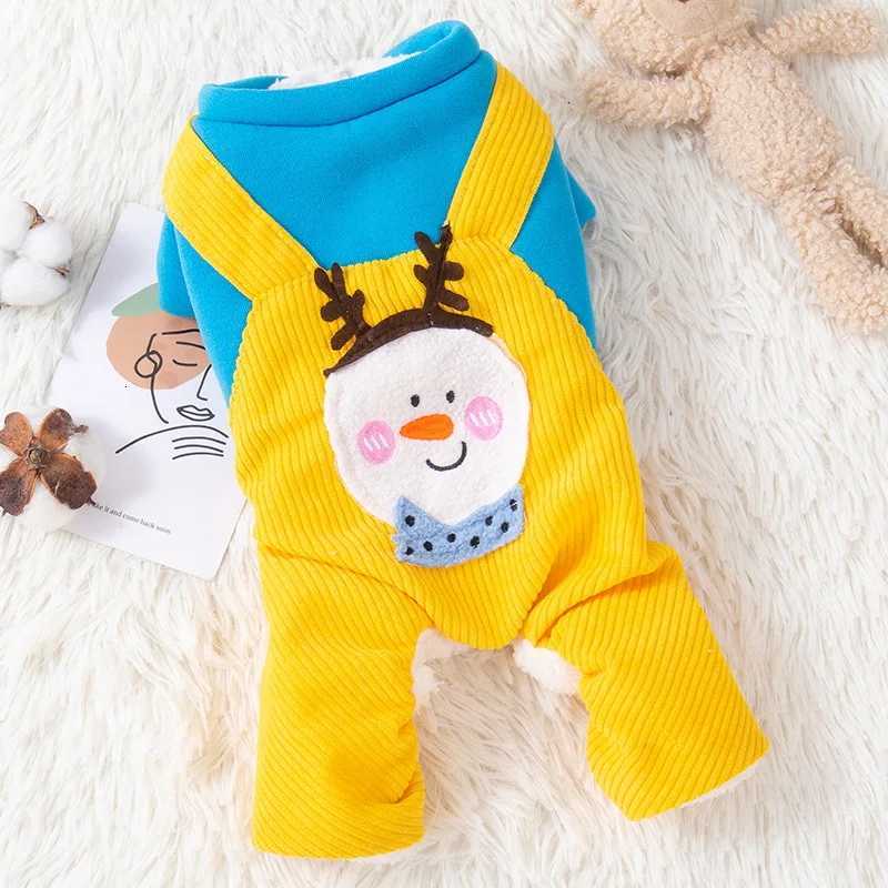 Winter and Autumn Fourlegged Dog Clothes Teddy Pomeranian Schnauzer Corgi Warmth Clothing Small Dog Carrying PantsW251017