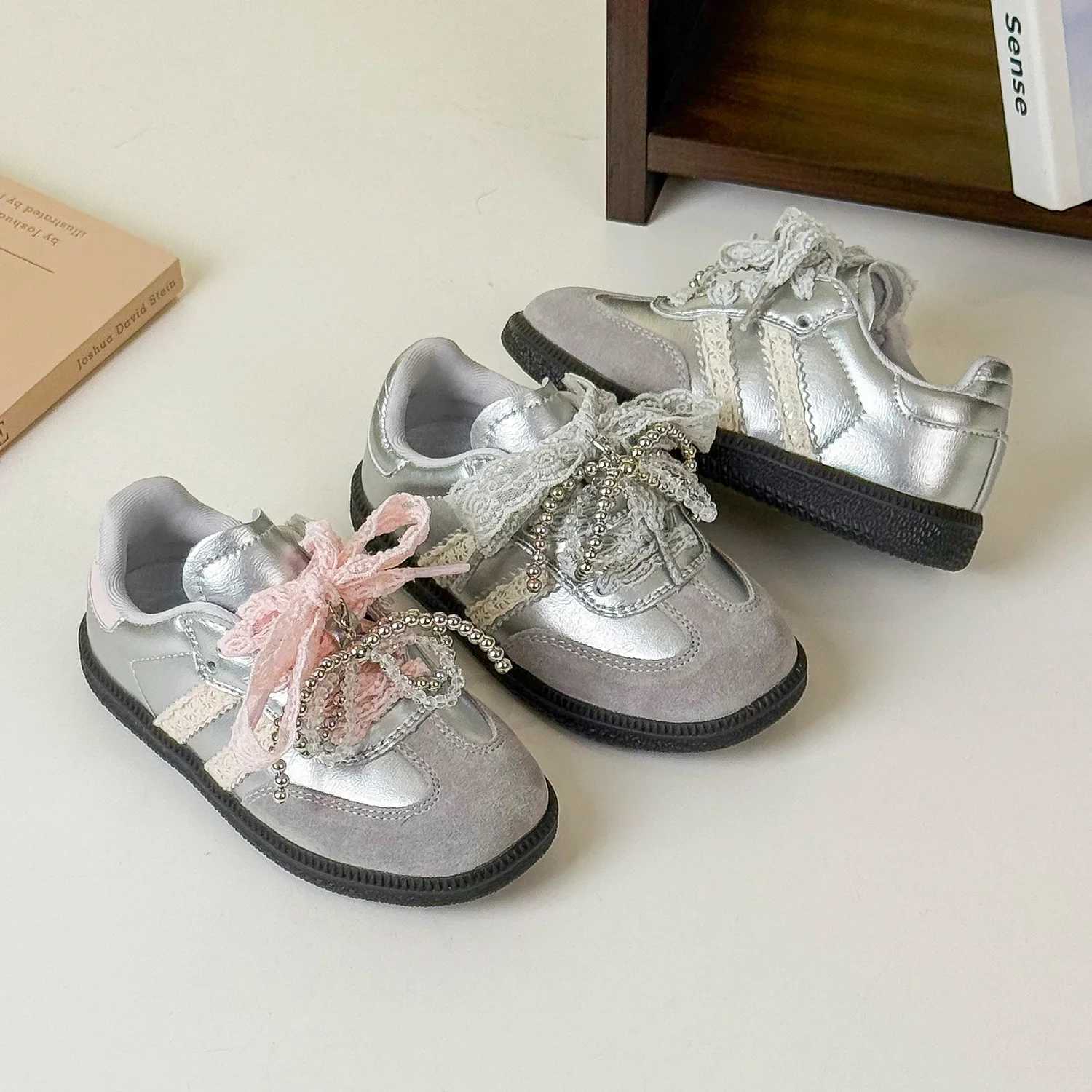 Spring Children Boys Girls Genuine Leather Streak Flats Breathable Comfort Sneakers Kids Toddler Outdoor Non Slip Sports ShoesT251017