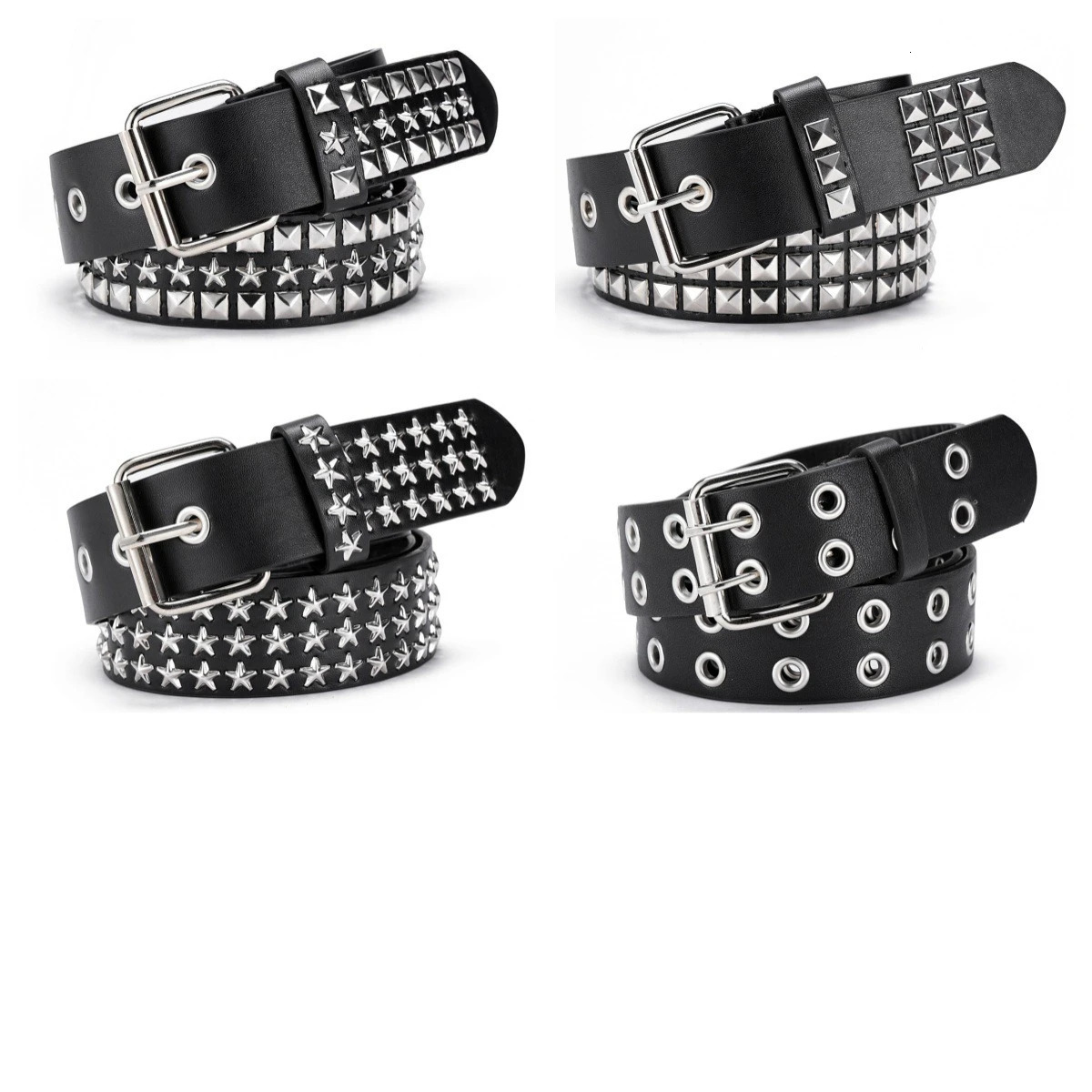 High Quality Y2K Rivet Belt MenWomens Studded Fashion Versatile Belts Punk Rock With Pin Buckle Drop Decoration Black 251010