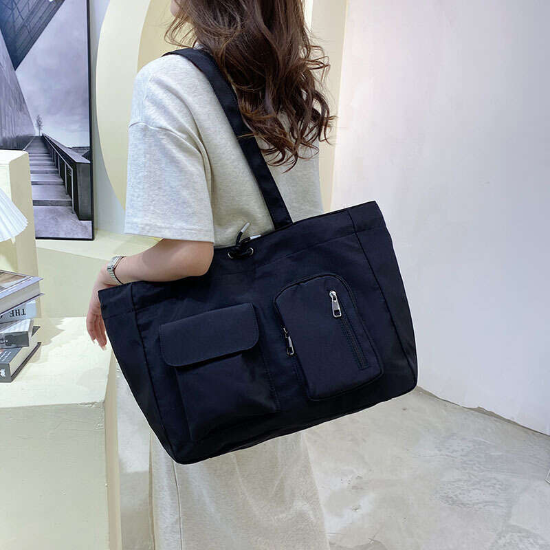 2024 New Single Shoulder Crossbody Large Capacity Tote Trendy Fashionable Commuter Simple Casual Shopping Bag for Women