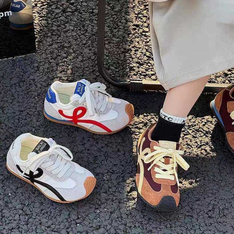 Childrens Forrest Gump shoes 2025 spring new sports shoes breathable real soft leather mens shoes anti slip trendy brand girls shoes W251017