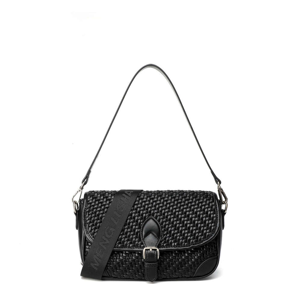 New Niche Handwoven Baguette Bag for Women, Commuting Versatile Single Shoulder Crossbody Small Square Bag, Fashionable Handbag