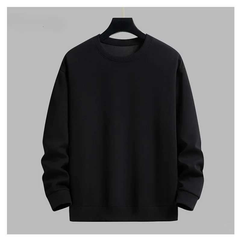 Trendy Versatile Sweatshirt Mens Solid Color Autumn and Winter Hotselling Simple and Comfortable Unisex Roundneck Sweatshirt Z251017
