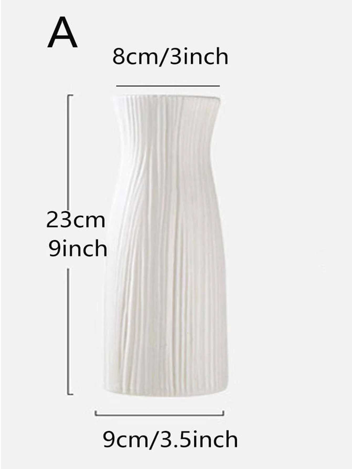 Home ins wind plastic vase living room fallresistant simulation vase decoration Creative simple vase A model one C251017