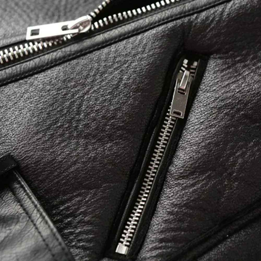 2025 Women Leatherette Coat Female Loose Outwear Extra Thick Warm Extra Thick Lamb Wool New Autumn Winter Pu Leather JacketT251017