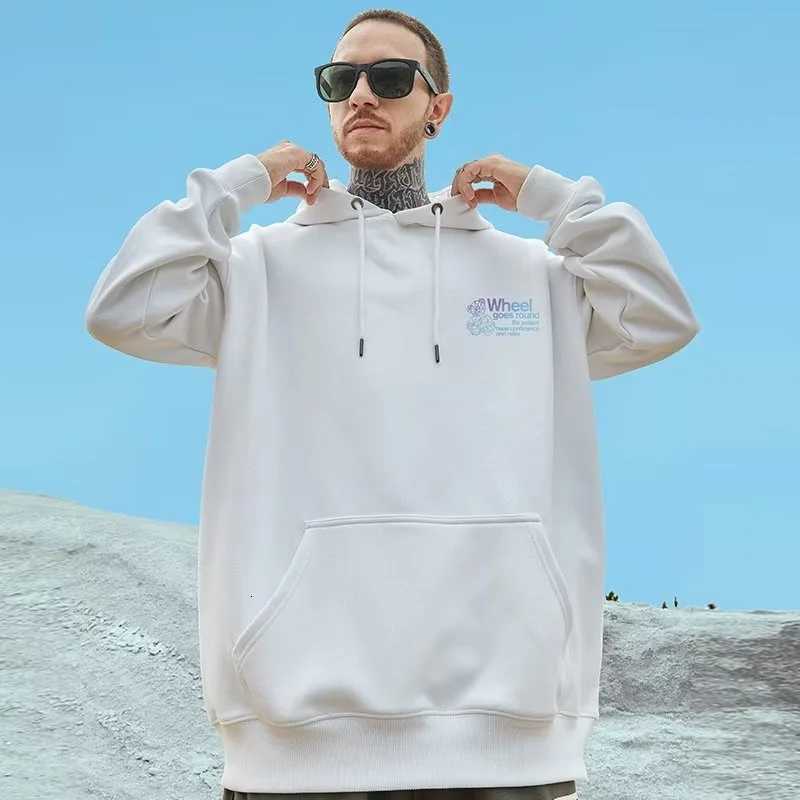 M8XL Oversized Hoodie Mens American Pullover Sweatshirt Cartoon Geometry Bear Print Hooded Oversized Sweater Long Sleeve Shirt Z251017